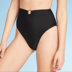 NEW Shade & Shore Ring Front High Waist Bikini Bottom